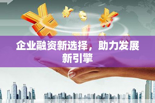 丹巴企业融资新选择，助力发展新引擎