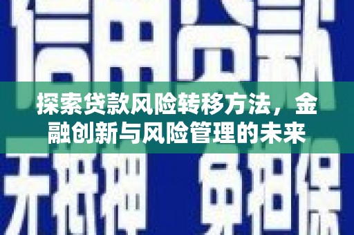 丹巴探索贷款风险转移方法，金融创新与风险管理的未来