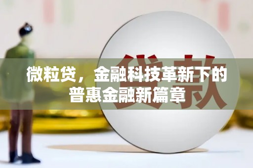 丹巴微粒贷，金融科技革新下的普惠金融新篇章