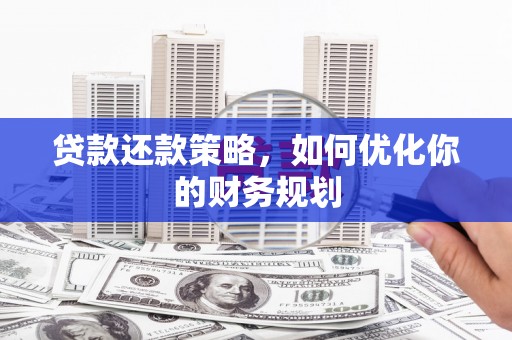 丹巴贷款还款策略，如何优化你的财务规划
