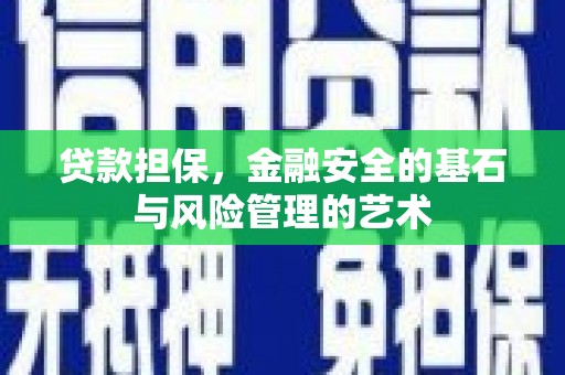 丹巴贷款担保，金融安全的基石与风险管理的艺术