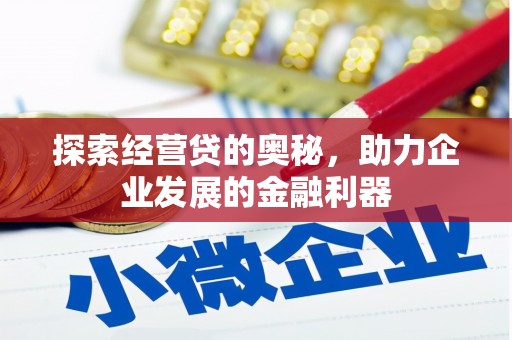 丹巴探索经营贷的奥秘，助力企业发展的金融利器