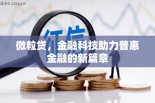 丹巴微粒贷，金融科技助力普惠金融的新篇章