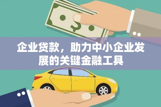 丹巴企业贷款，助力中小企业发展的关键金融工具