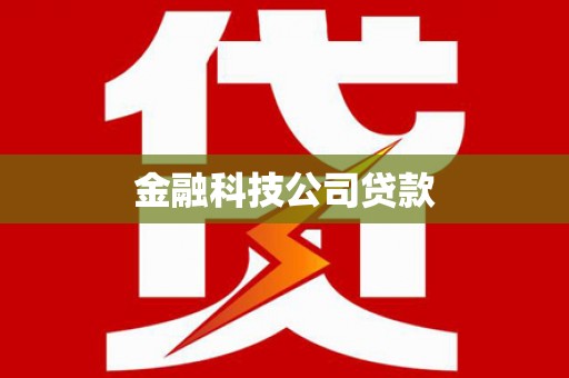 丹巴金融科技公司贷款