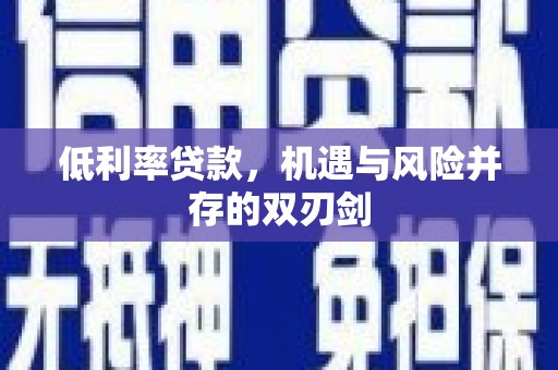 丹巴低利率贷款，机遇与风险并存的双刃剑